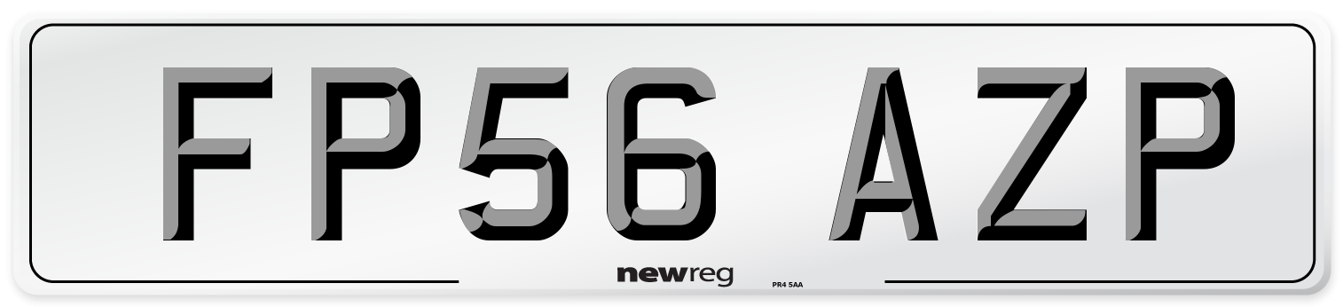 FP56 AZP Number Plate from New Reg
